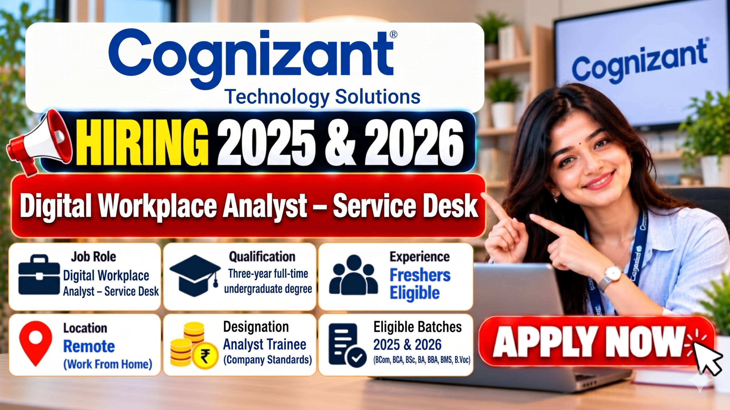 Cognizant Off Campus Hiring 2026 for Freshers